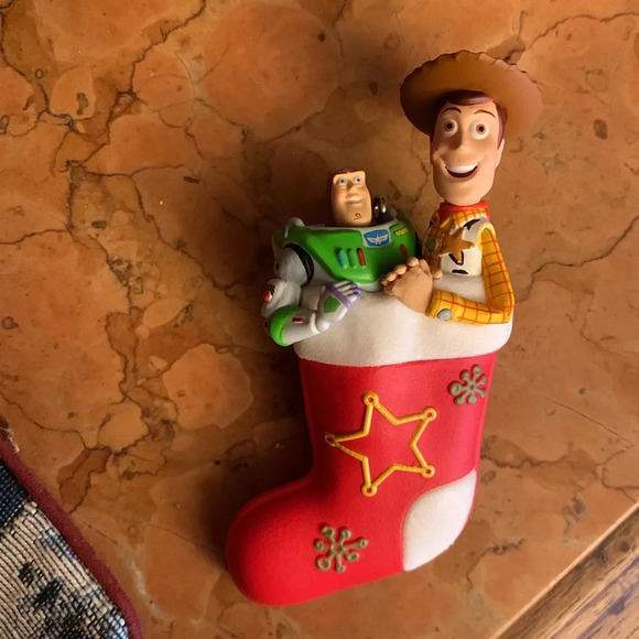 Toy Story Buzz Lightyear & Woody Hallmark Christmas Stocking Ornament Set - Picture 4 of 7